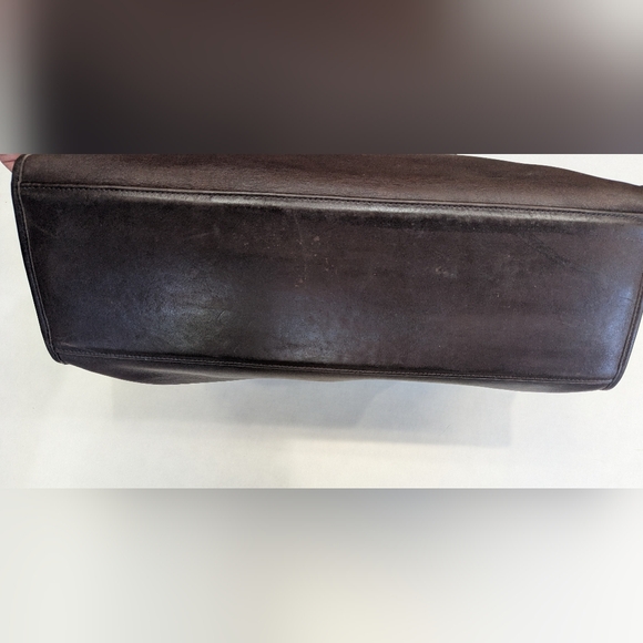 Vintage Coach Brown Leather Tote Bag - Picture 15 of 16